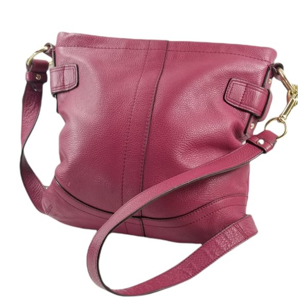 Extremely Rare Coach Beautiful Burgundy Leather Shoulder Bag - Picture 3 of 7